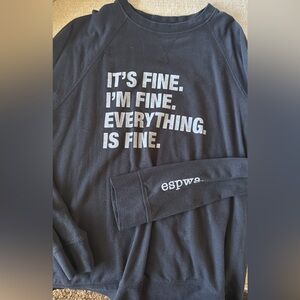Espwa branded Black Graphic Sweatshirt